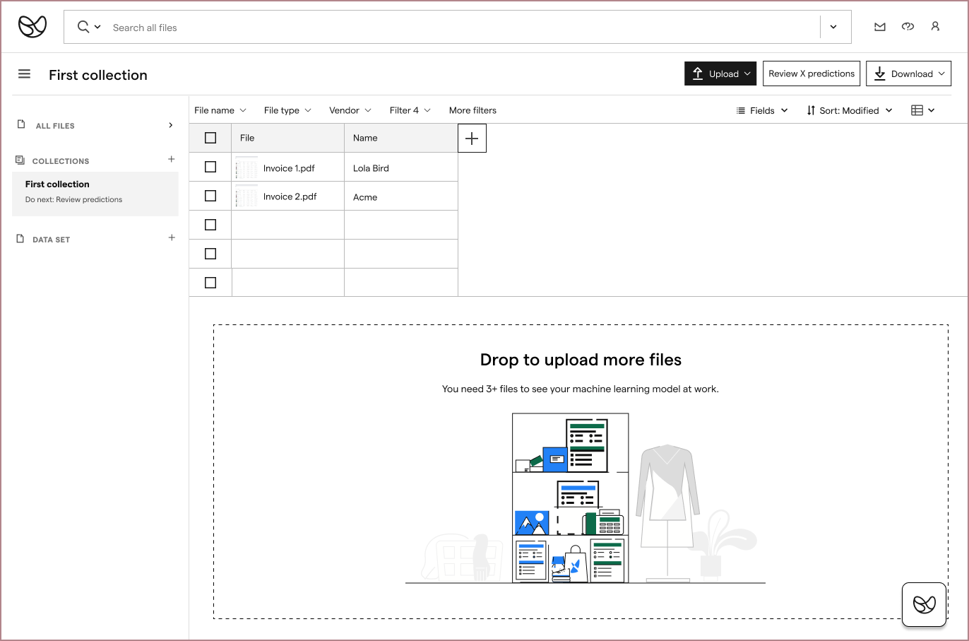 old data view, without nested tables